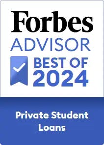 Forbes Advisor award for Best Private Student Loans 2024